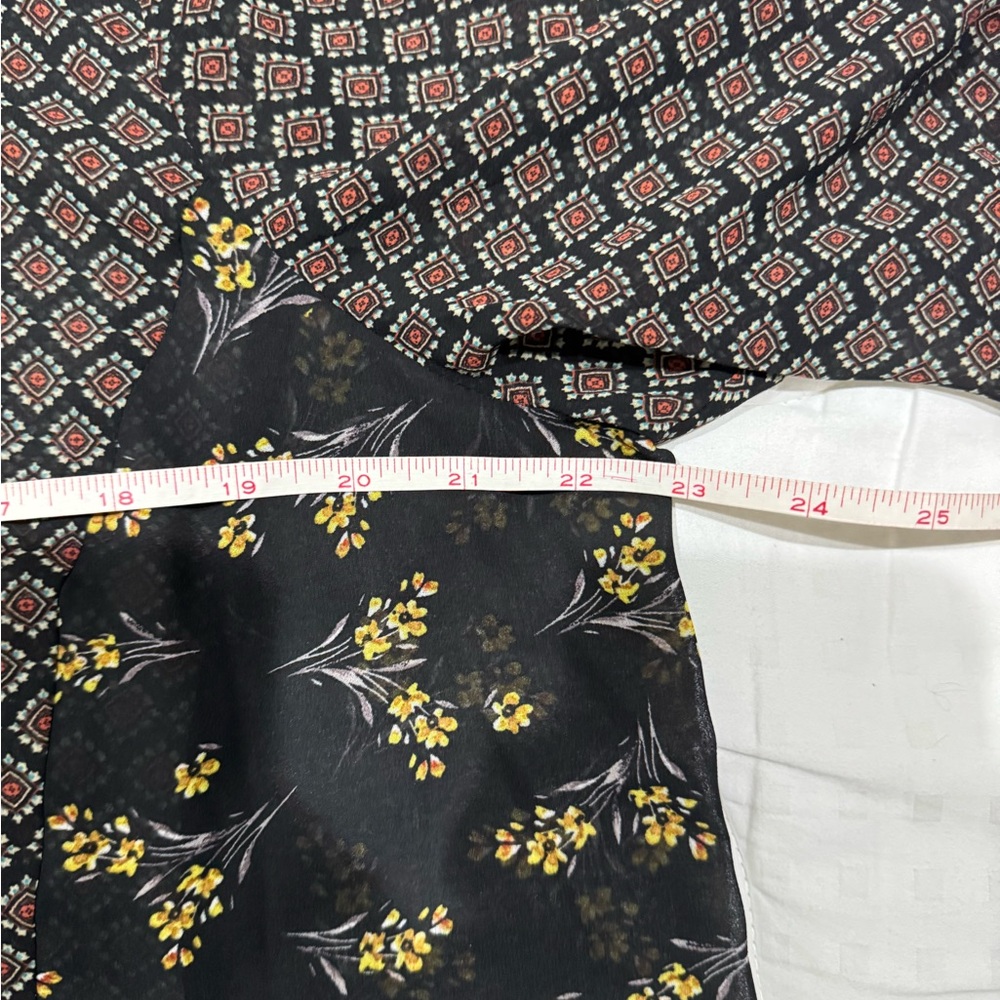 Dr2 Black And Yellow Patterned Button Down Shirt … - image 7